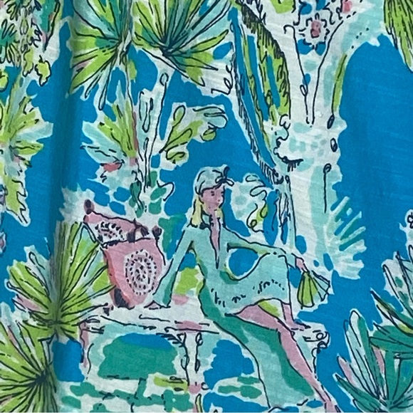 Lilly Pulitzer Joycee Top in Jungle Glam Toile Sz XS - Picture 11 of 12